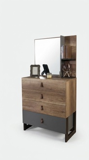 Chest of drawers with mirror wood modern luxury design youth room chests of drawers