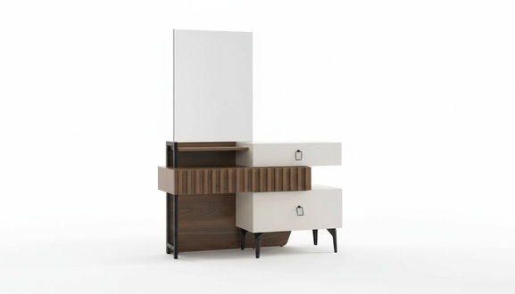Vanity table makeup dressing mirror bedroom chest of drawers makeup table