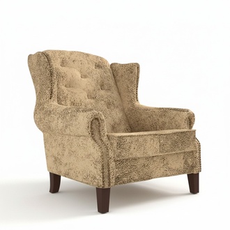 Wing Chair Lounge TV Club Upholstered Seater Armchair Design Couch Sofa Relax