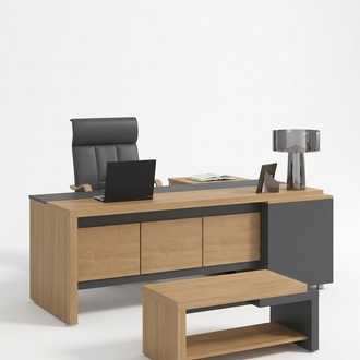 Corner screen table office furniture work desk boss office table