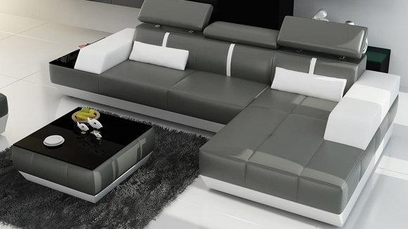 Leather sofa sofa living landscape corner sofa set design modern sofa K5015C