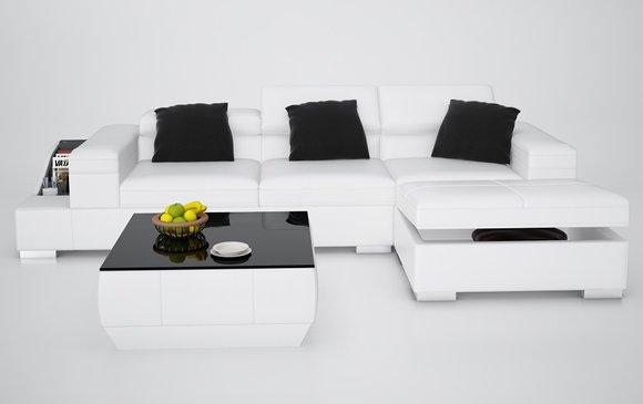 Leather sofa sofa living landscape corner sofa corner set design modern L K5006D