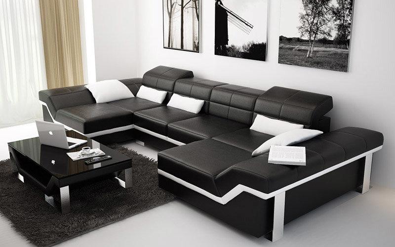 Leather Sofa Couch Living Area Corner Sofa Set Design Modern Sofa K5007C