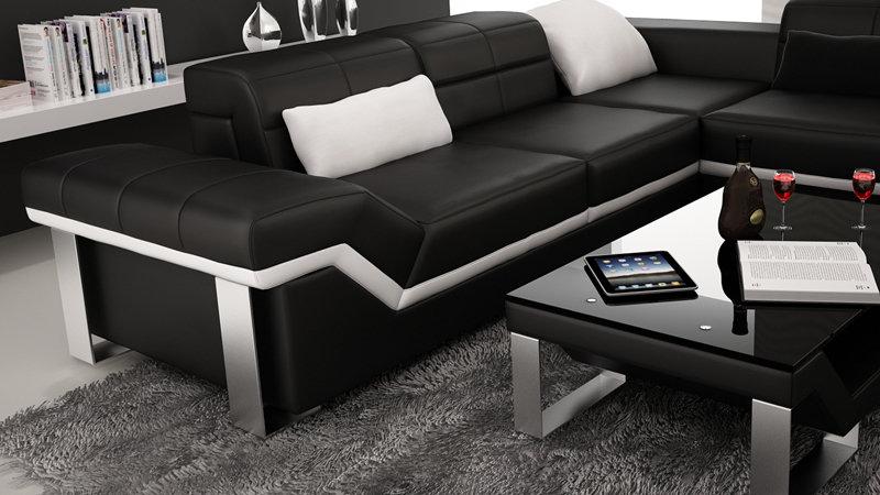 Leather Sofa Couch Living Area Corner Sofa Set Design Modern Sofa K5007