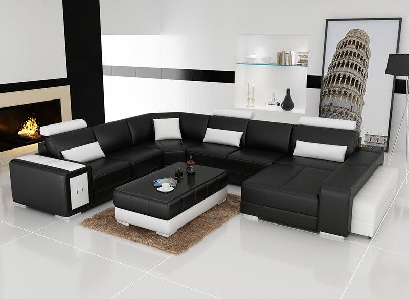 Leather Sofa Living Area Corner Sofa Corner Set Design Modern Sofa R7008 New