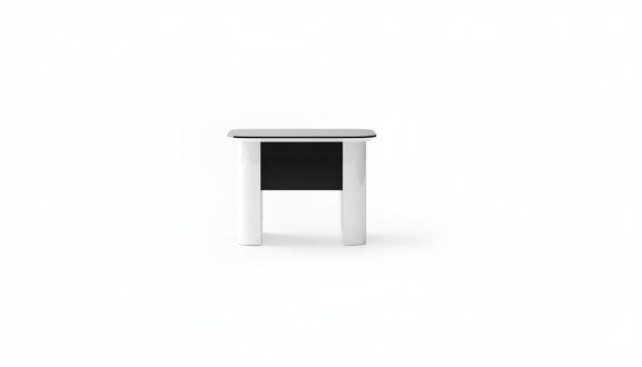 Elegant black wooden sideboard in a modern style.