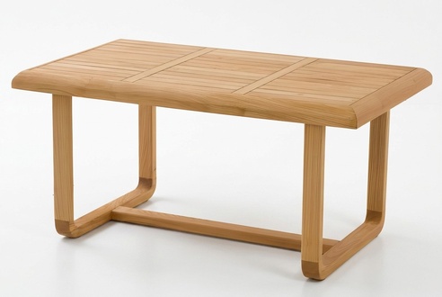 Elegant wooden dining table in brown for modern and rustic settings.