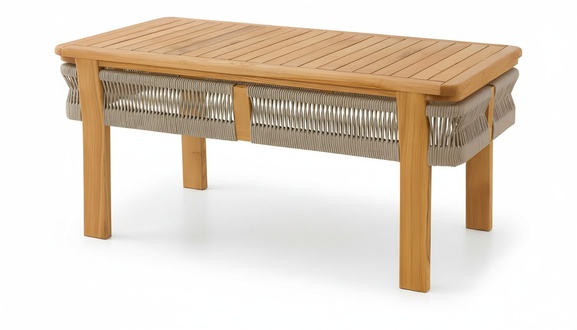 Elegant wooden dining table in brown for a modern home.