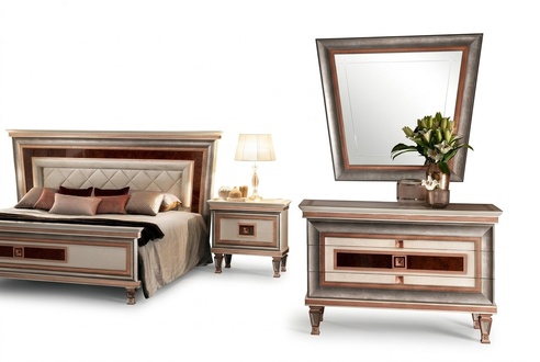 Elegant style furniture bedroom dresser cupboard Classic sideboard with mirror