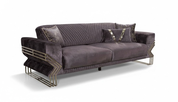 Elegant three seater modern living room luxury couch upholstery 3 seater