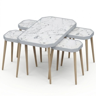 Modern black coffee table made of wood with elegant design