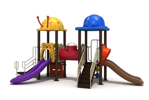 Entertainment for children Jungle style play tower with slide Playgrounds