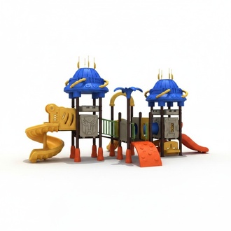 Entertainment for children Playground Outdoor slide Robot-style climbing wall