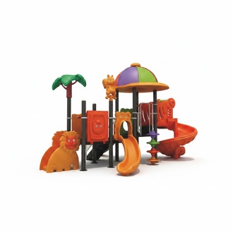Outdoor entertainment for children Play tower with slide Outdoor tower