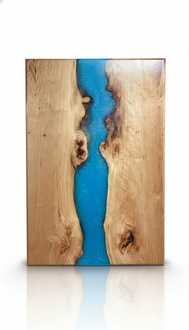Epoxy resin dining table real solid wood furniture waterfall epoxy table 200x90 New