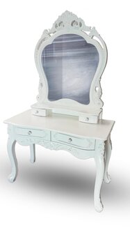Dressing table with mirror luxury chest of drawers bedroom console baroque On Stock