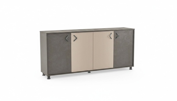 Exclusive gray filing cabinet designer sideboard two-tone sideboard