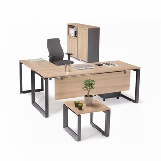 Exclusive office furniture corner desk dresser coffee table 2x file cabinets