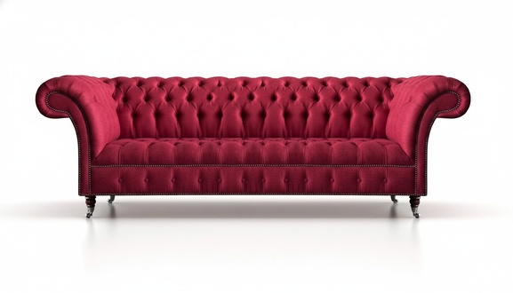 Exclusive pink Chesterfield couch living room 4-seater sofa elegant furniture