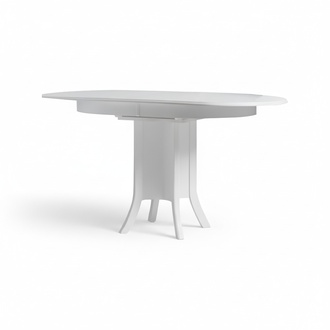 Extendable dining table Dining room table wood Wooden table White