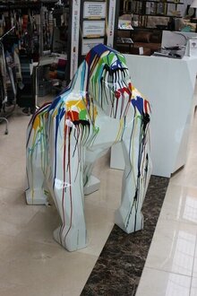 Design Figures Gorilla Sculptures Modern Abstract Sculpture Decoration On Stock