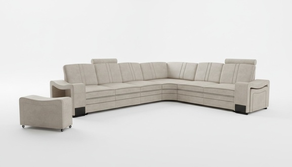 Fabric couch textile upholstered corner couch sofa + USB corner sofa living landscape fabric sofa