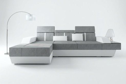 Fabric sofa corner sofa textile upholstery new textile sofa sofa + USB