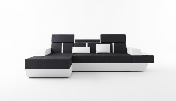 Fabric sofa corner sofa textile sofa couch + USB living landscape upholstery custom-made