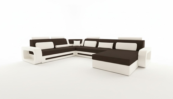 Corner sofa living landscape sofa bed pocket spring fabric sofa textile large sofa