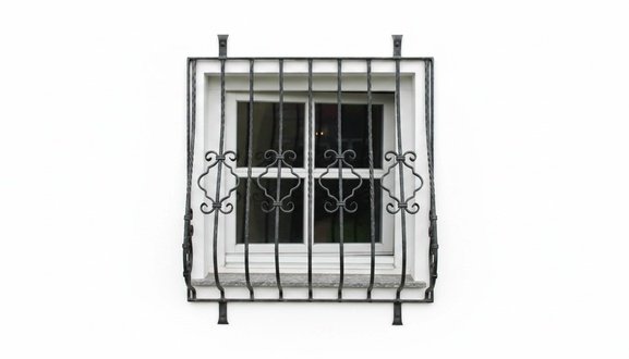 Window Protection Grille Burglary Protection Wrought Iron Custom Made Protection New 188