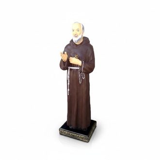 Decorative sculpture designed as a standing catholic monk 140cm
