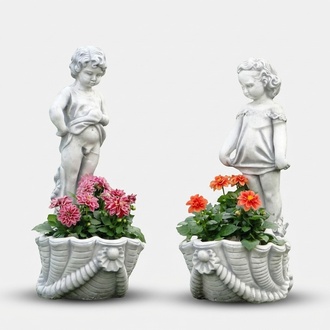 Figure flower pot plant pot decoration figure flower pots garden vases S101074