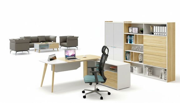 Filing cabinet bookshelf shelves cupboard luxury office furniture cabinets 190cm new wood