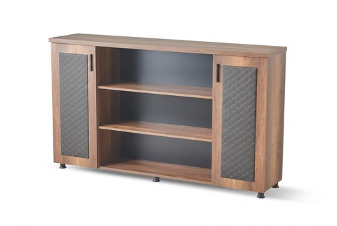 File cabinet sideboard brown black two-colored modern study room