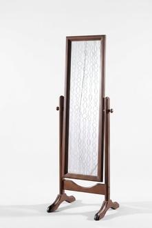 Floor mirror mirror bedroom wooden frame brown design 57x167