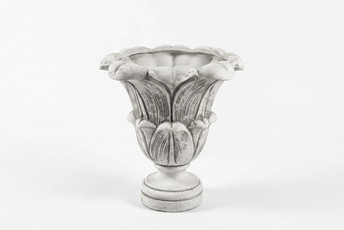 Flower Basket Flowers Vase Vessel Garden Terrace Decoration Statue Figures S104004