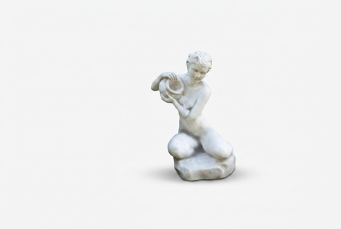 Fountain figure statue figures statues sculpture sculptures garden 72cm pond 08