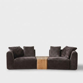 Four seater sofa 4 seater sofas modern design fabric polyester black