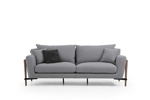 Four Seater Sofa 4 Seater Fabric Sofas Modern Design Living Room Grey