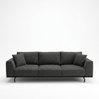 Four seater sofa 4 seater sofas modern grey design fabric polyester new