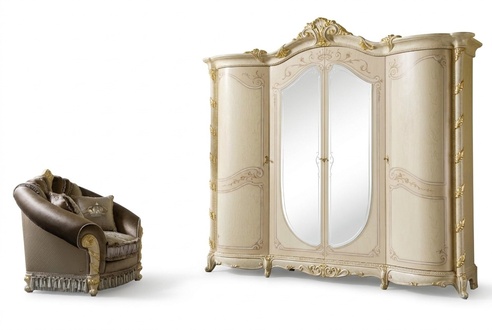 Furniture baroque new classic wardrobe closets bedroom closet wood