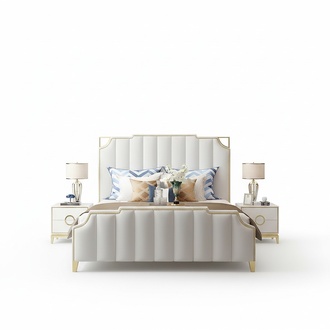 Arredo classic italian bedroom set complete set bedside tables bed