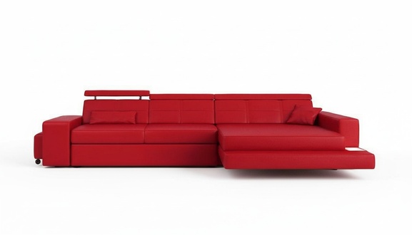 Furniture Corner Sofa Leather Sofa Couch Upholstery Corner Seat Living Area L-Shape New