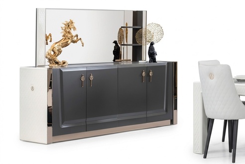 Furniture group new set 2pcs. chest of drawers mirror chests of drawers cabinet luxury shelf console