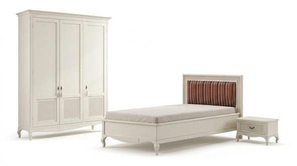 Furniture new bed bedside table 3 piece bedroom set design art deco luxury beds