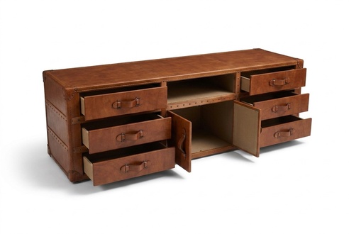Furniture Sideboard Dresser Vintage Sideboard Luxury RTV Sideboard Cabinet Leather New