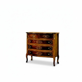 Furniture Wood Style Baroque Luxury Brown Dresser Cabinets Designer Italian Furniture New
