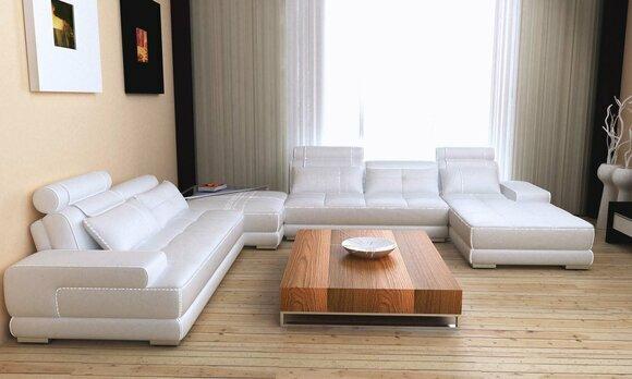 Sofas living room landscape design corner sofa leather new U shape sofa couch upholstery set