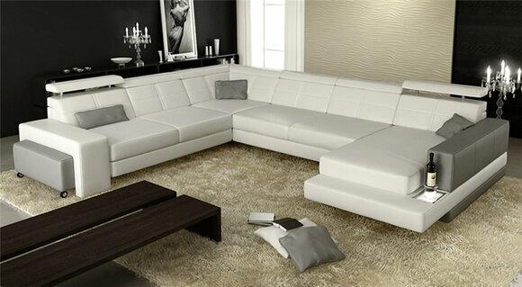 Design couch luxury couches leather sofa seat corner set upholstery corner couch white