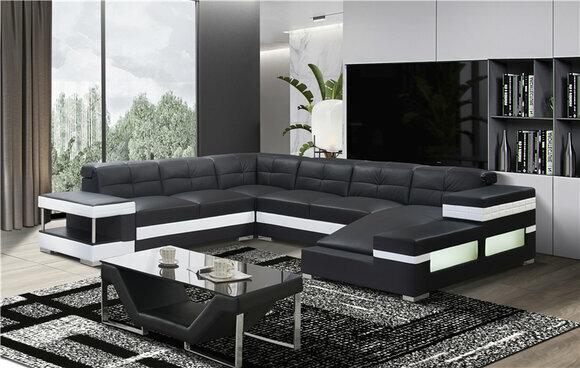 Couches Sofa living area U shape corner sofa couch set upholstery big xxl sofas